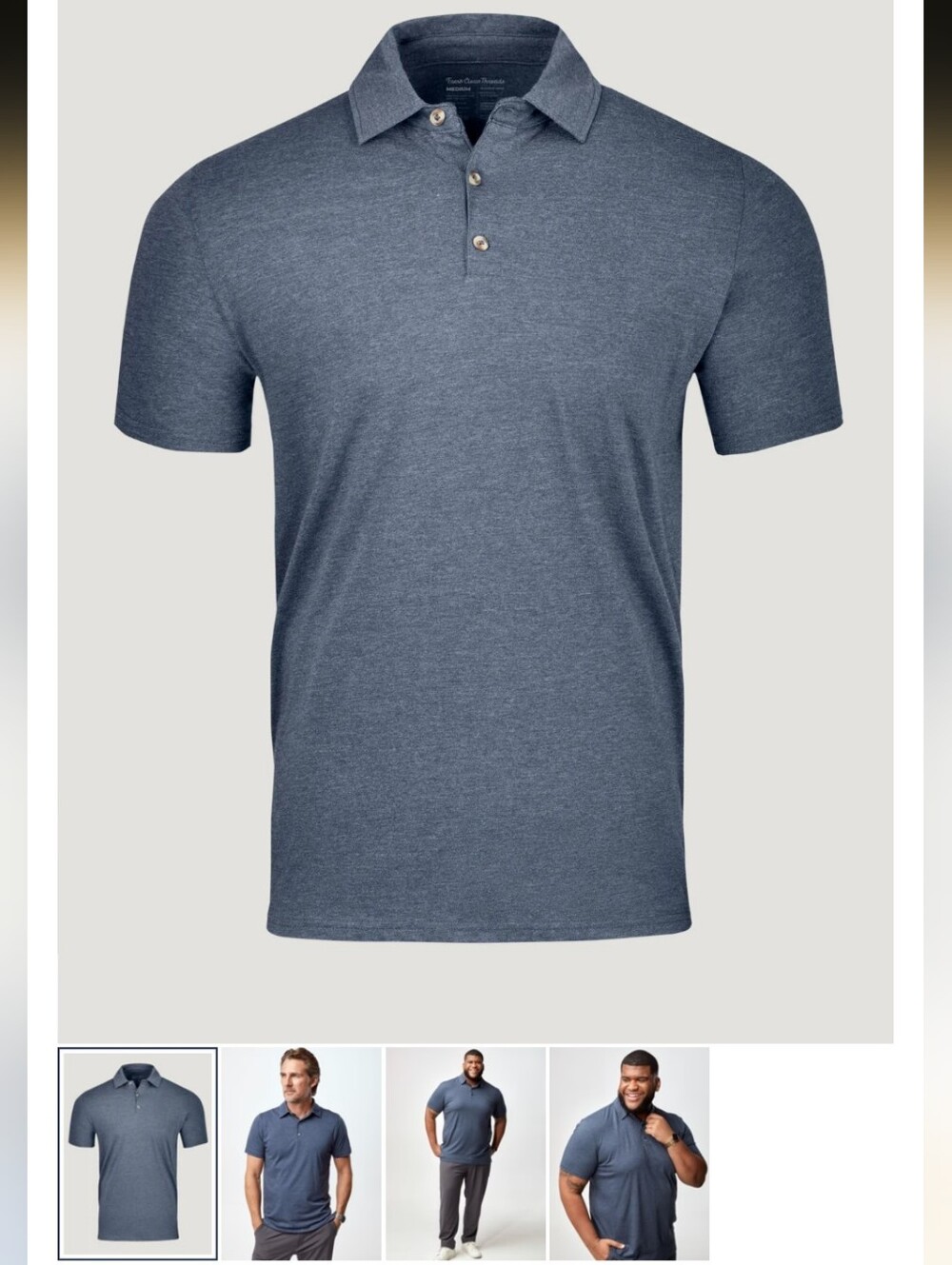 Fresh Clean Tees Navy Torrey Polo- XL